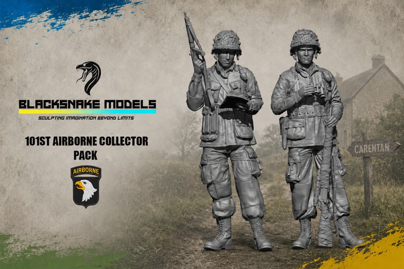 COLLECTOR PACK 101st Airborne Sergent et sniper à Carentan, Normandie 1944